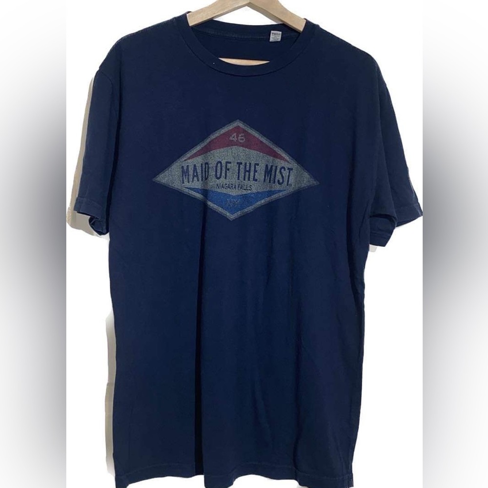 Niagara Falls Large T-Shirt Maid of the Mist Print Tourist Merch- PreOwned